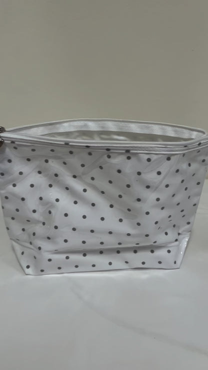 Cosmetic Bag (Large), Polka Dot