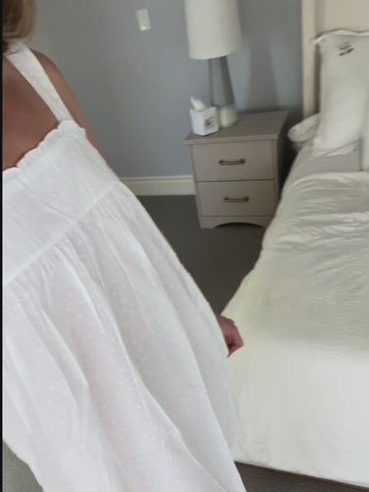 Annabelle White Cotton Nightgown
