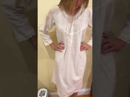 Emily White Cotton Nightgown