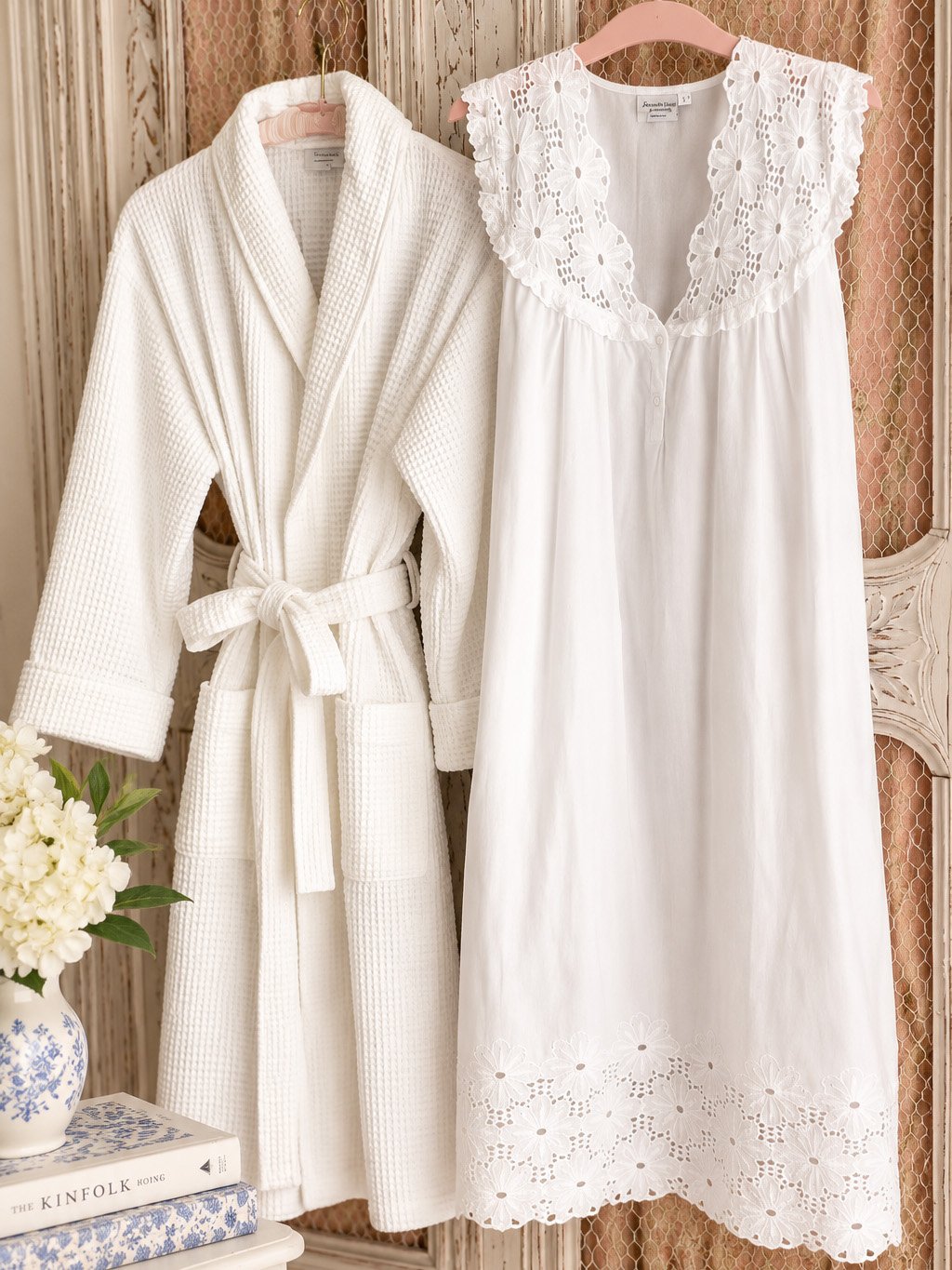 Eloise Nightgown and Waffle Robe Gift Set
