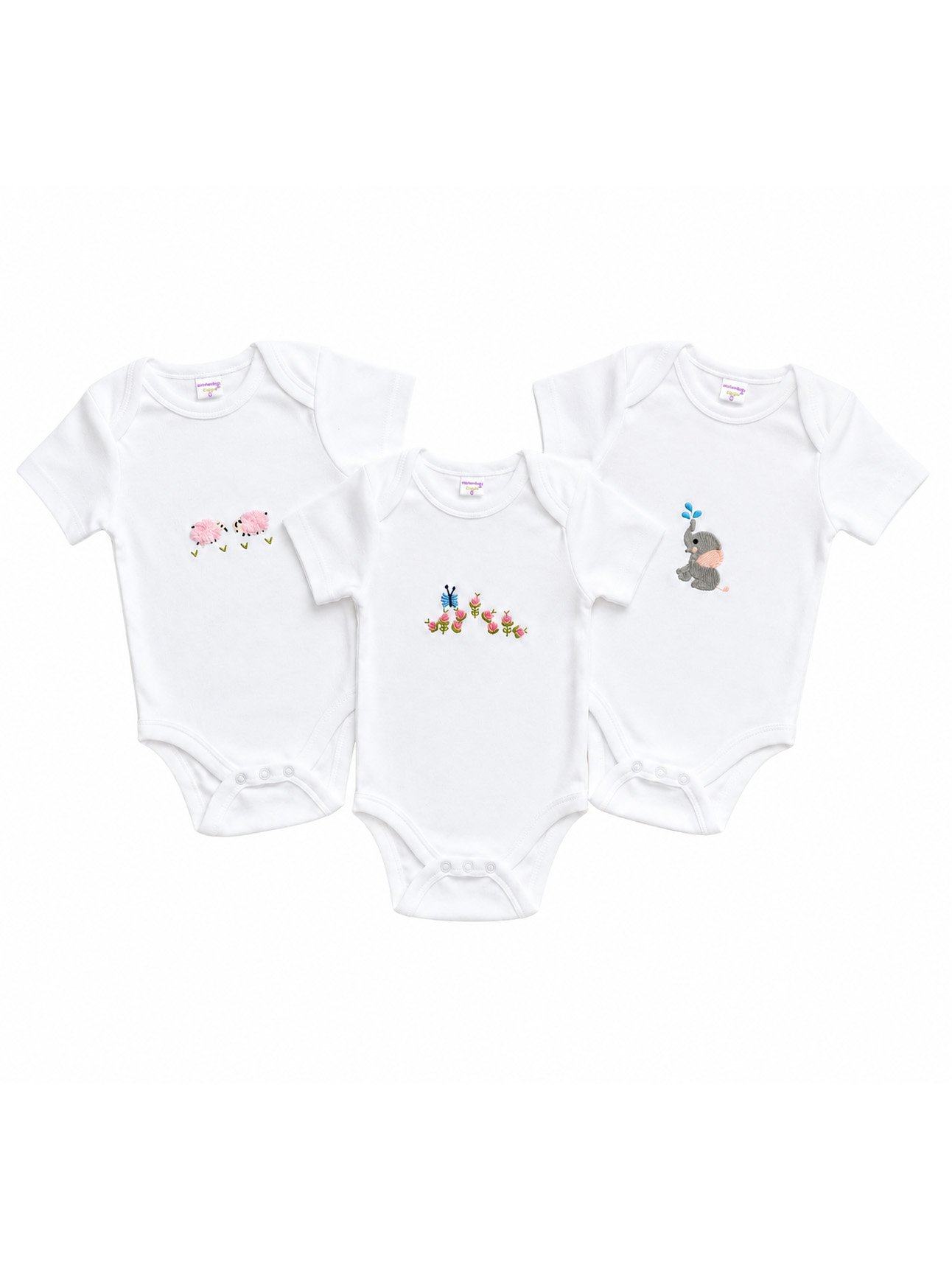 Girls’ Onesie Bundle | 3-Pack Short Sleeve