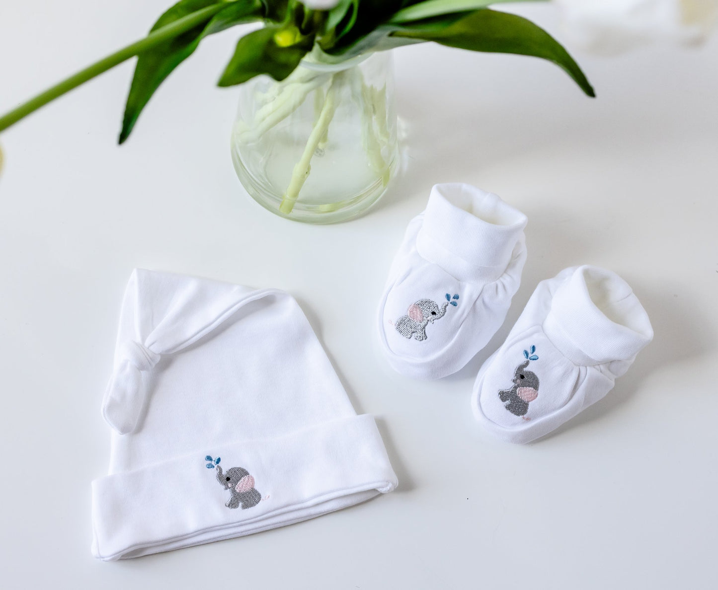 Cozy Newborn Set – 15% Off Footie, Hat & Gown