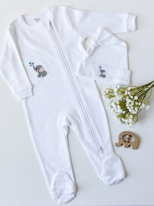 Cozy Newborn Set – 15% Off Footie, Hat & Gown