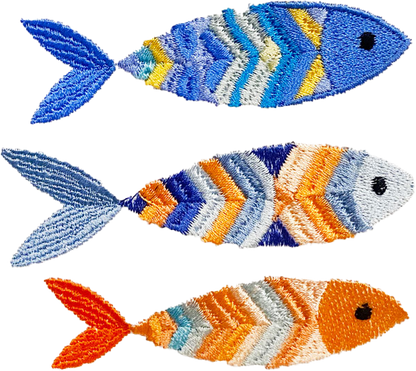 Guest Towel, Terry, Embroidered Fish