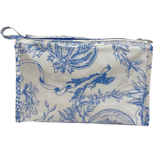 Box Cosmetic Bag, Pineapple Garden (Blue)