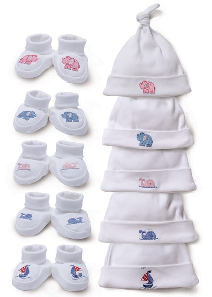 Booties, Whale (Pink)