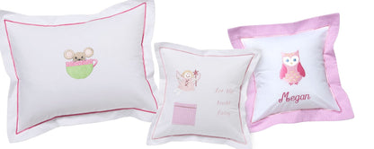 Tooth Fairy Pillow Cover, Funky Fairy (Pink)