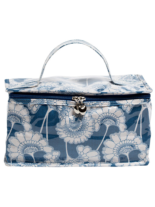 Vanity Bag, Blue Fans (Blue)