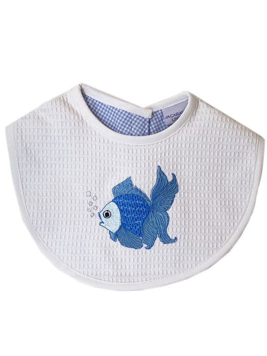 Bib, Fantail Fish (Blue