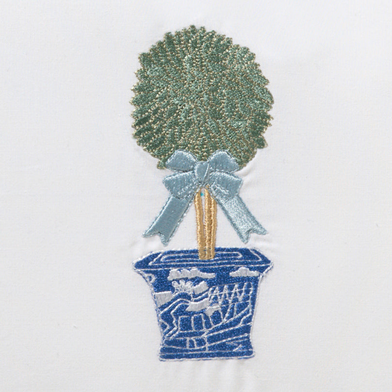 Tissue Box Cover, Boxwood Topiary