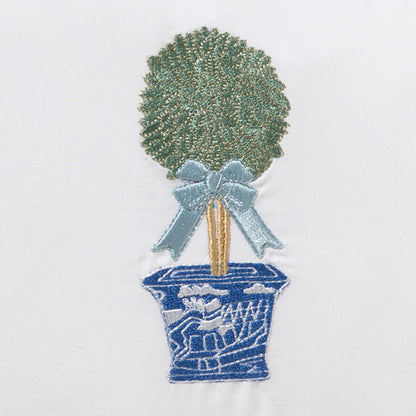 Tissue Box Cover, Boxwood Topiary