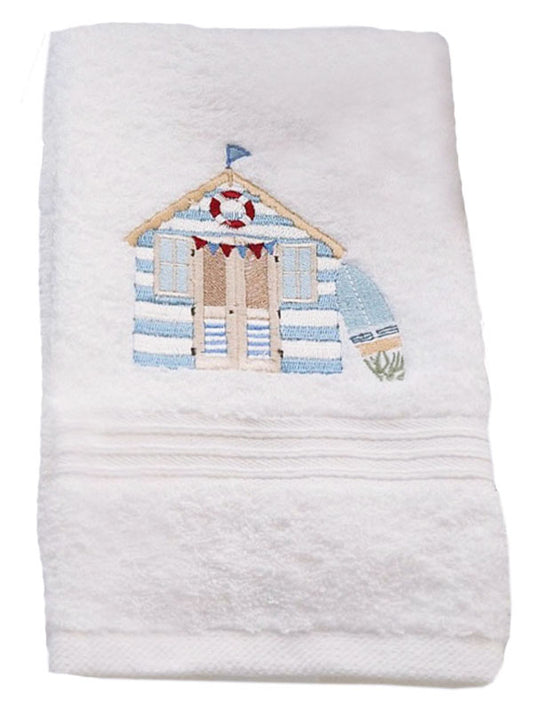 Guest Towel, Terry, Beach Cabana (Blue)