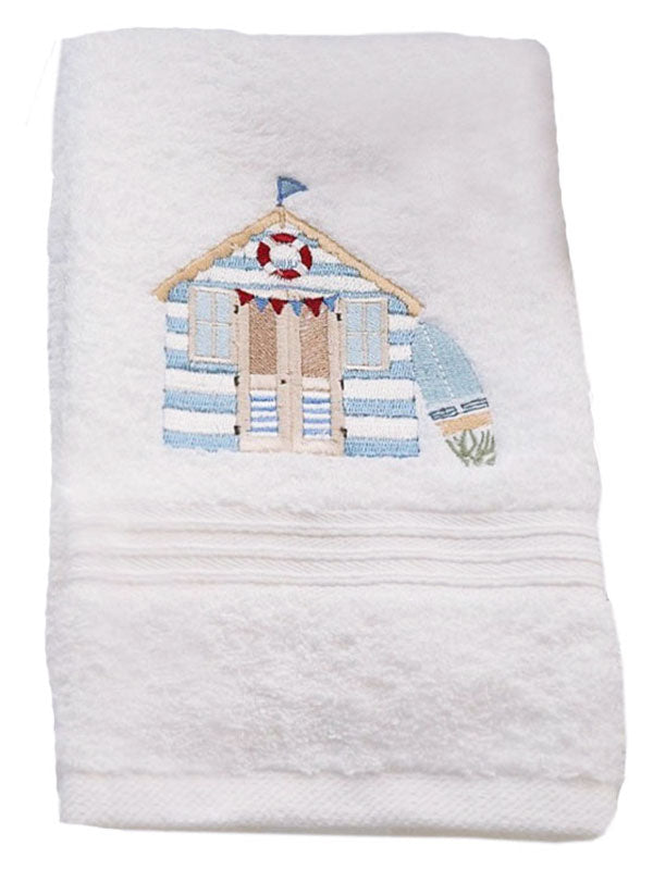 Guest Towel, Terry, Beach Cabana (Blue)