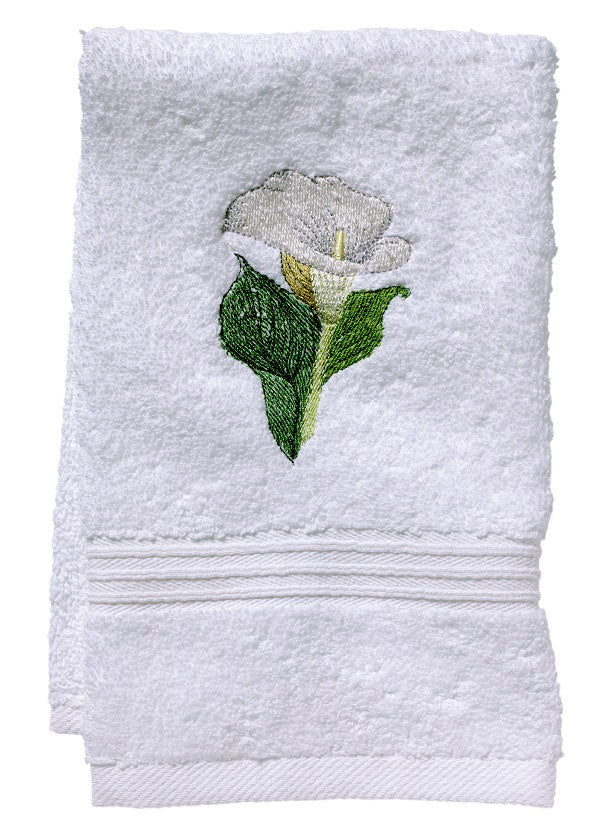 Guest Towel, Terry - Calla Lily (White)