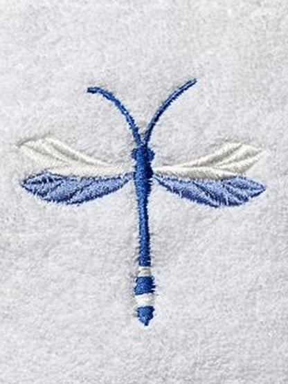 Guest Towel, Terry, Twilight Dragonfly (Blue)