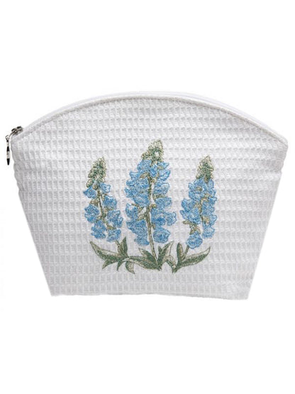 Cosmetic Bag (Large), Foxgloves (Blue)
