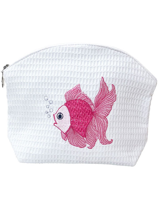 Cosmetic Bag (Large), Fantail Fish (Pink)