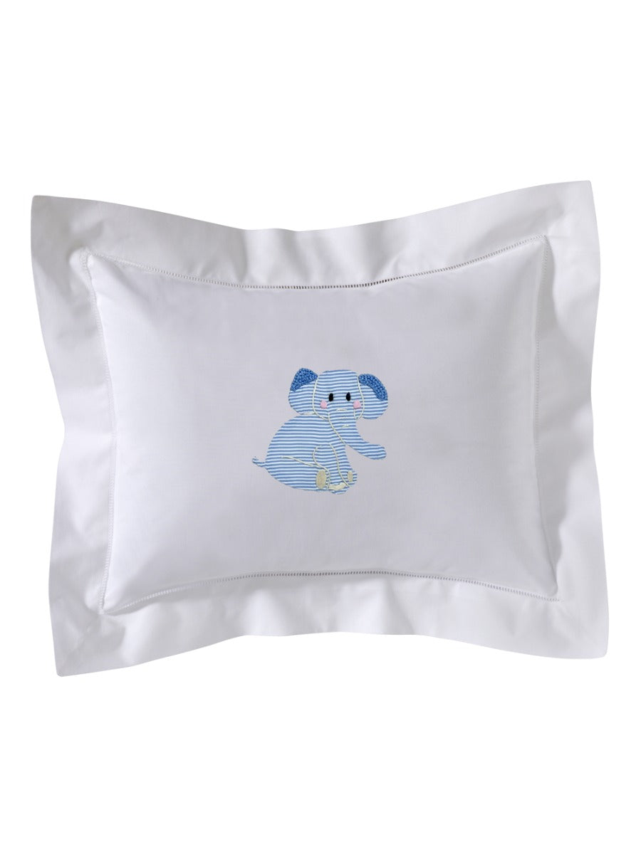 Boudoir Pillow Cover, Elephant (Blue)