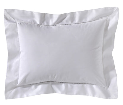 Boudoir Pillow Cover, Hem Stitch Border