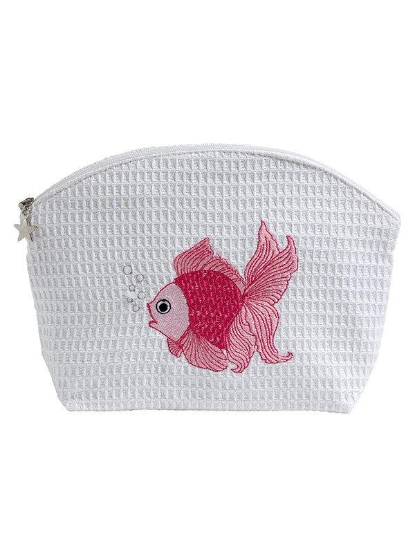 Cosmetic Bag (Medium), Fantail Fish (Pink)