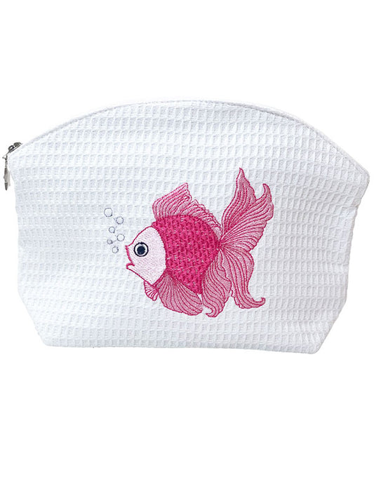Cosmetic Bag (Medium), Fantail Fish (Pink)