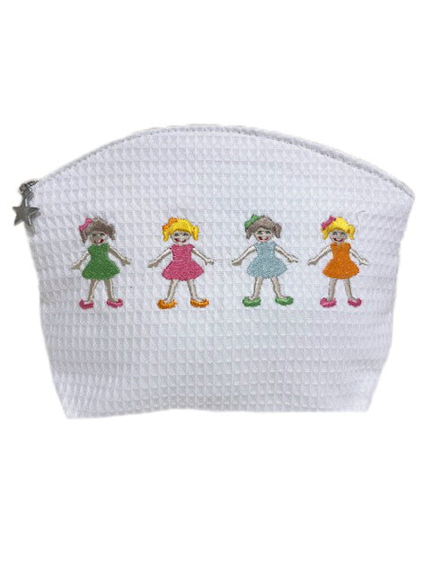 Cosmetic Bag (Medium), Row of Girls