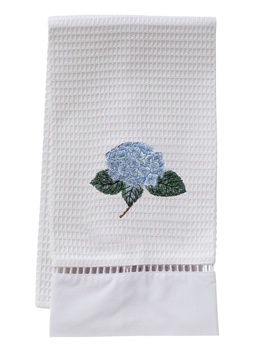 Guest Towel, Waffle Weave, Hydrangea Too (Light Blue)
