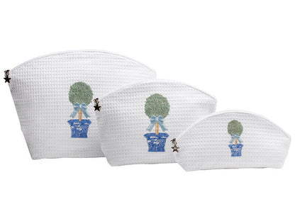 Cosmetic Bag (Small), Boxwood Topiary