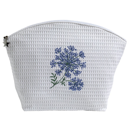 Cosmetic Bag (Large), Queen Anne's Lace