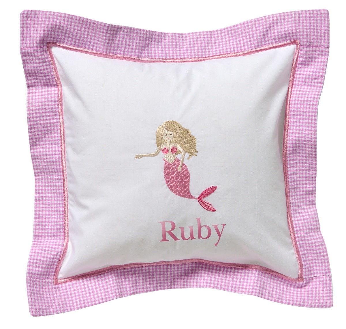 Baby Pillow Cover, Mermaid (Pink)