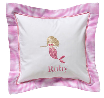 Baby Pillow Cover, Mermaid (Pink)
