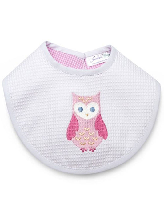 Bib, Owl (Pink)