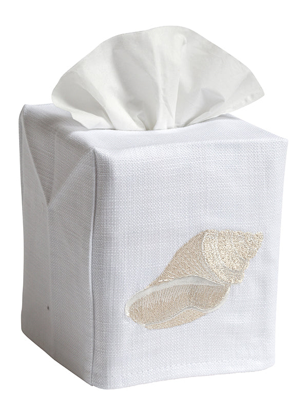 Tissue Box Cover, Conch (Beige)