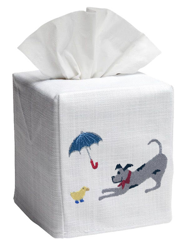 Tissue Box Cover, Dog, Umbrella, Duck