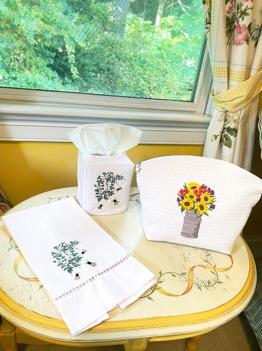 Tissue Box Cover, Honey Bees