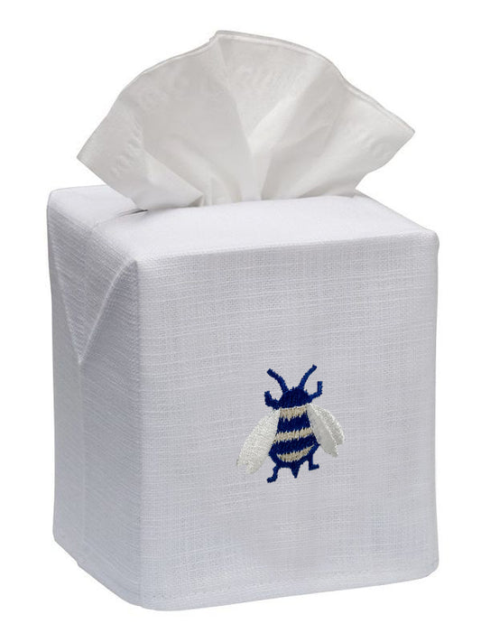 Tissue Box Cover, Napoleon Bee (Navy)
