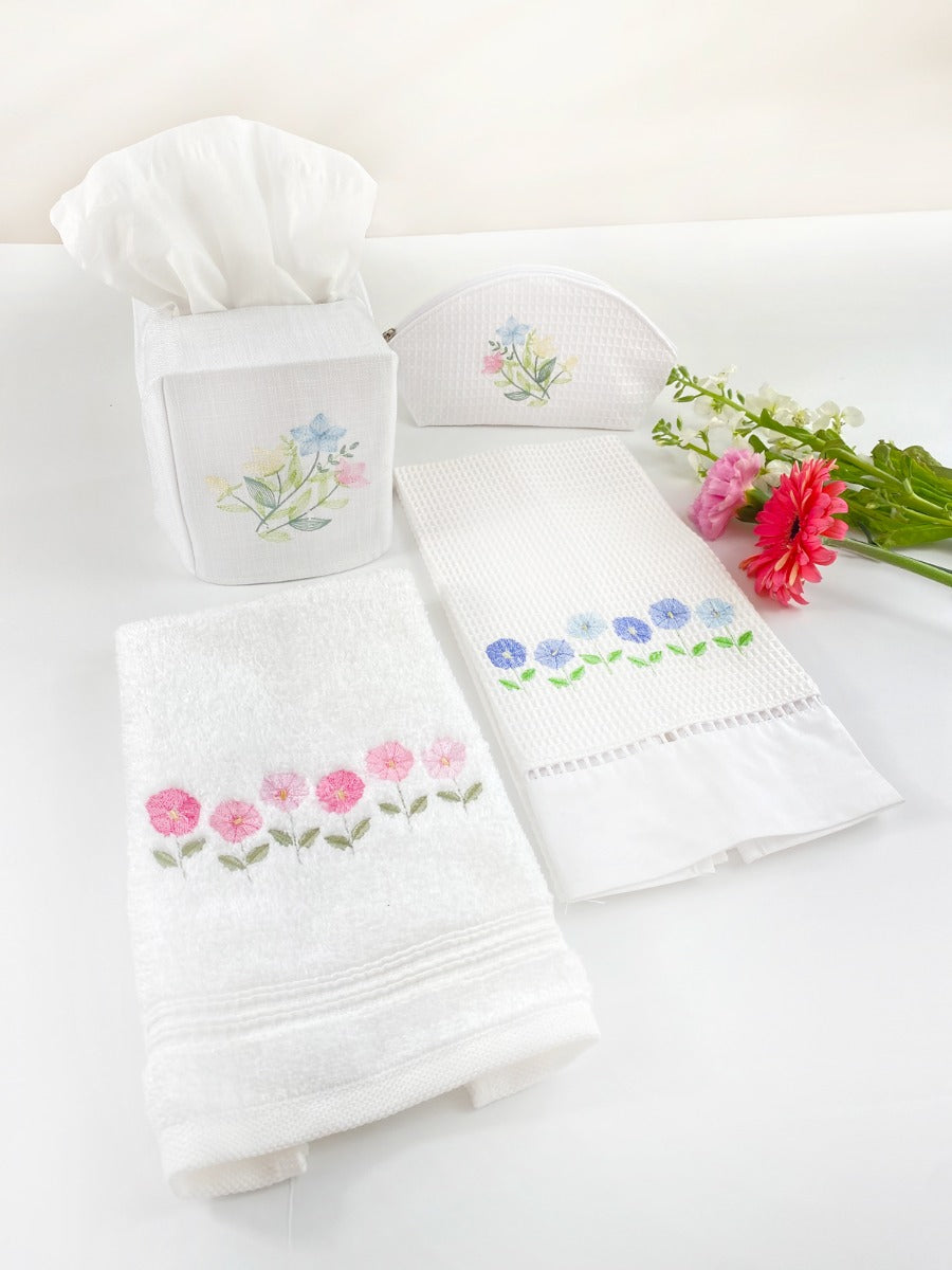 Tissue Box Cover, Spring Meadow