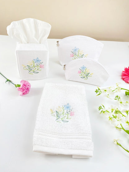 Cosmetic Bag (Medium), Spring Meadow