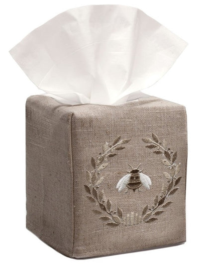 Tissue Box Cover, Natural Linen, Fall Designs