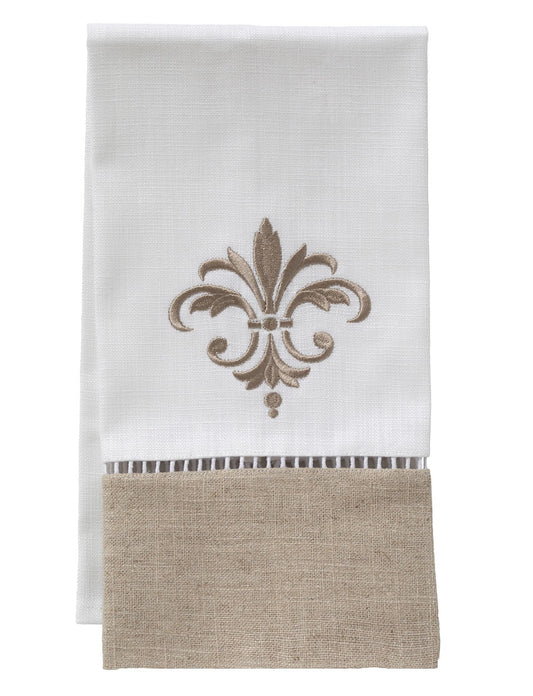 Guest Towel, Combo Linens, Fleur de France (Beige)