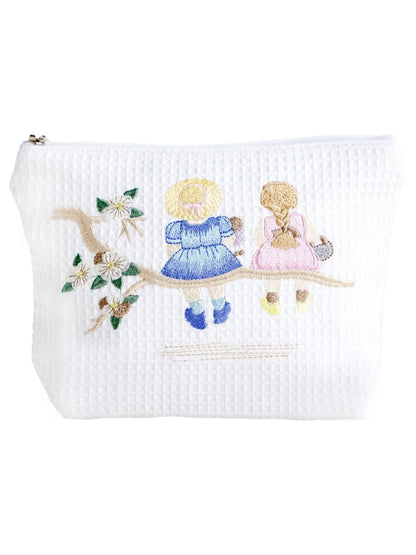 Cosmetic Bag (Medium), Waffle Weave, Children's Designs