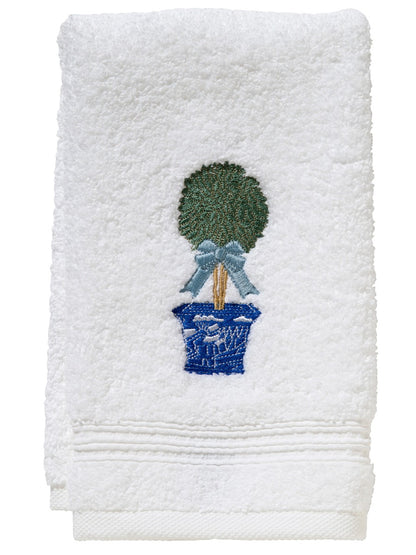 Guest Towel, Terry, Boxwood Topiary