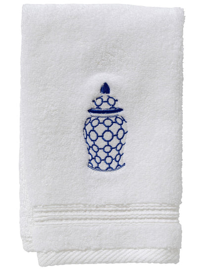Guest Towel, Terry, Ginger Jar Chain-Links