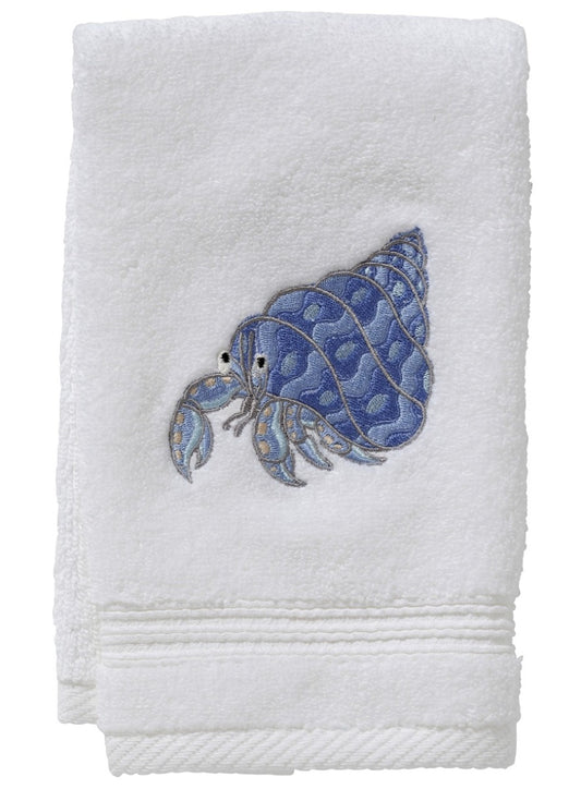 Guest Towel, Terry, Hermit Crab (Blue)