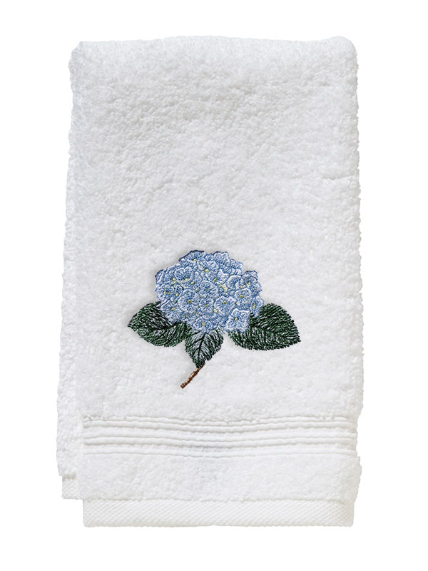 Guest Towel, Terry, Hydrangea Too (Light Blue)