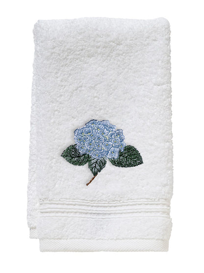 Guest Towel, Terry, Hydrangea Too (Light Blue)