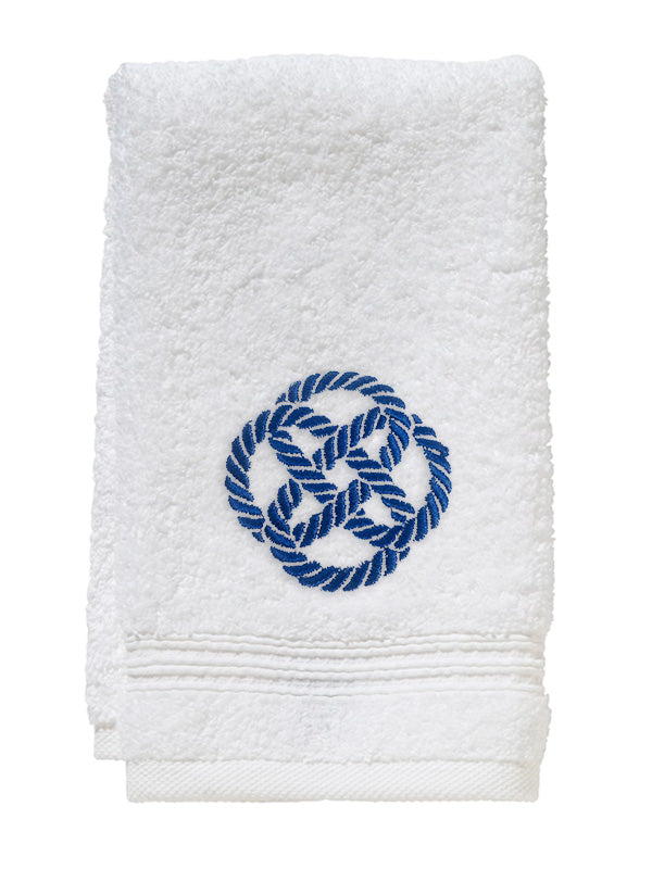 Guest Towel, Terry, Sailors Knot (Blue)