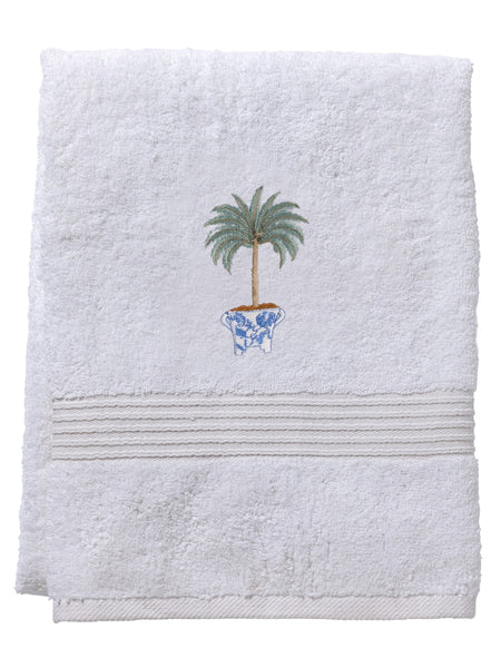 Tropical Palm Tree Bath Towel Jacaranda Living