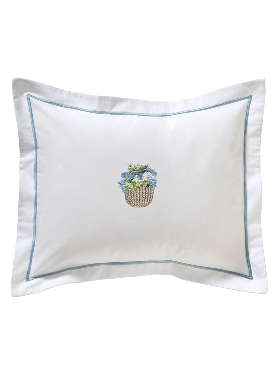 Boudoir Pillow Cover, Basket of Blooms