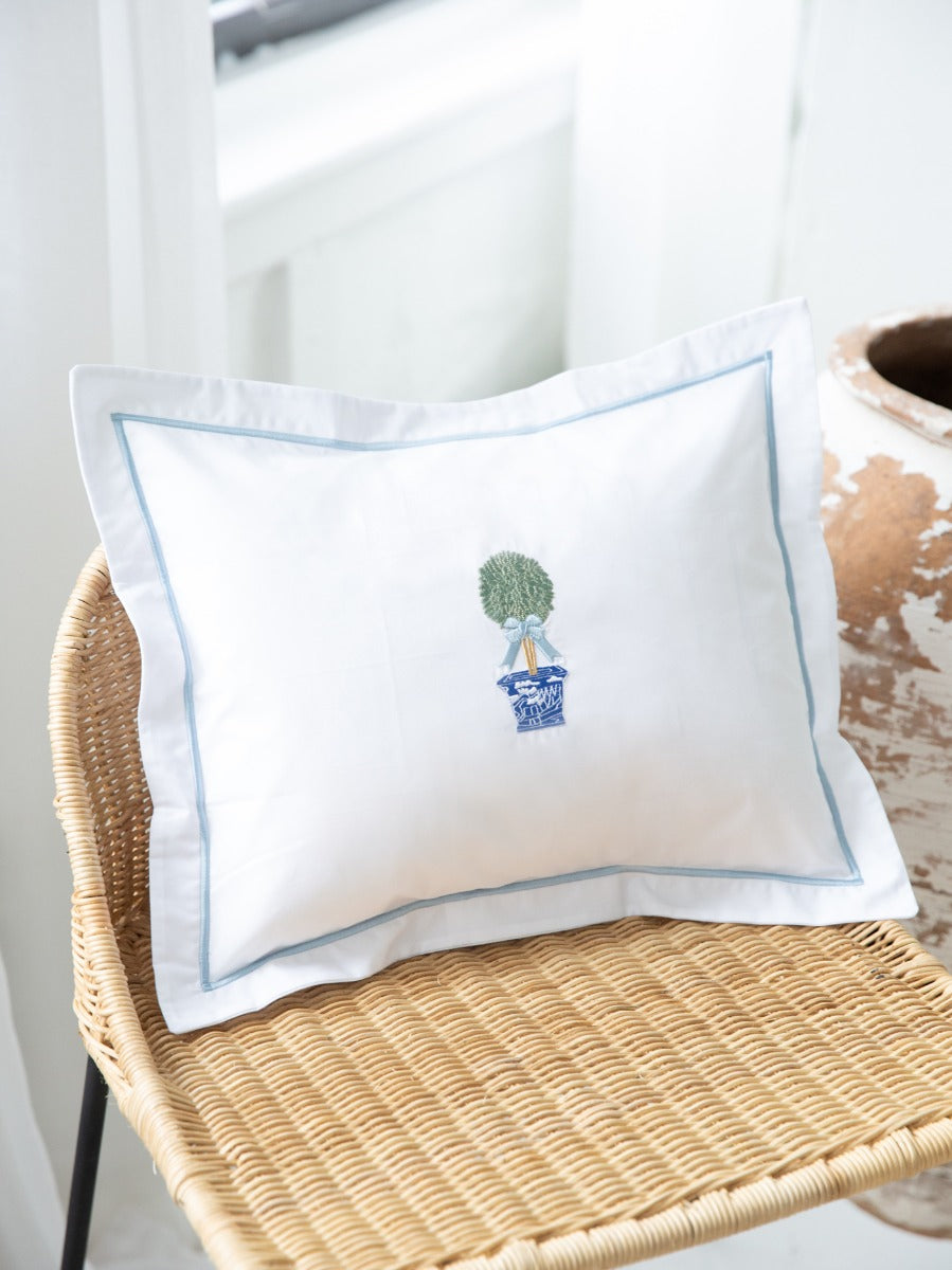 Boudoir Pillow Cover, Boxwood Topiary